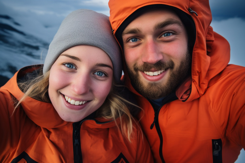 Happy young couple photo