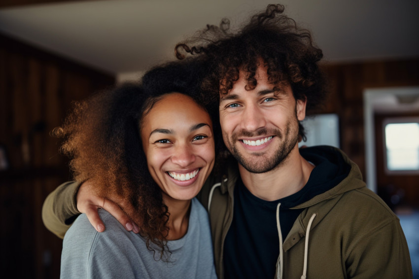 Interracial couple moving in together Interracial couple moving in together