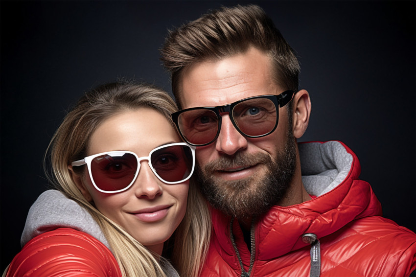Romantic selfie of a loving couple Romantic selfie of a loving couple