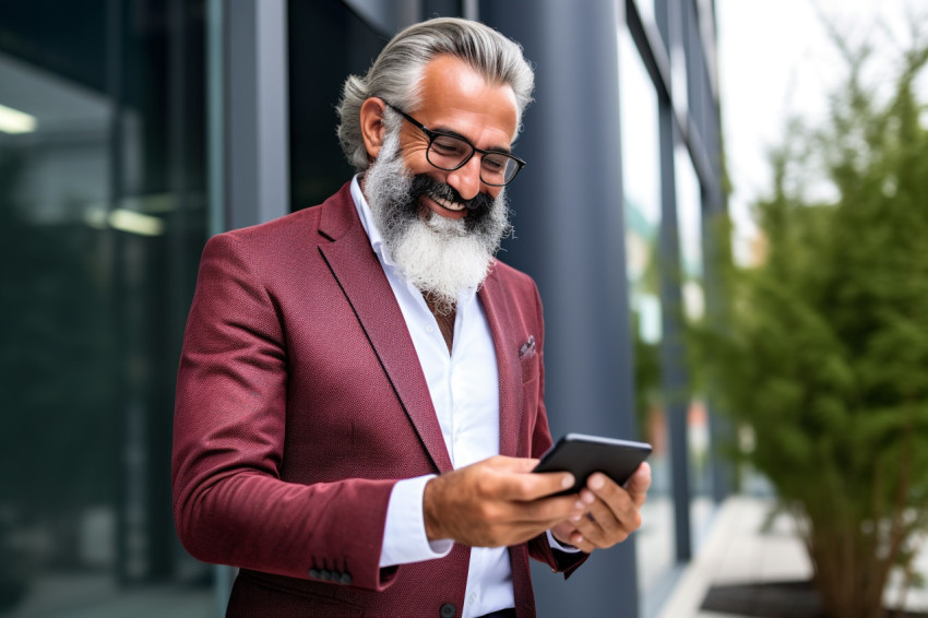 Happy Latino businessman picture Happy Latino businessman picture