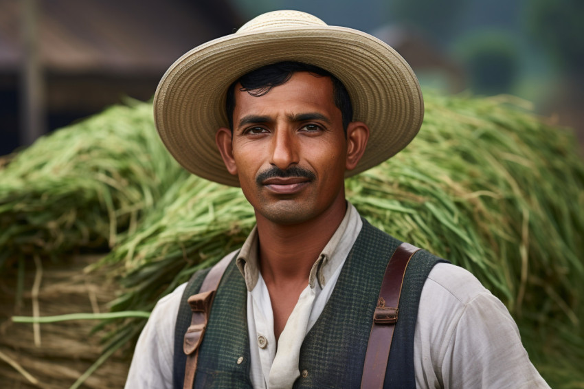 Indian young farmer businessman Indian young farmer businessman