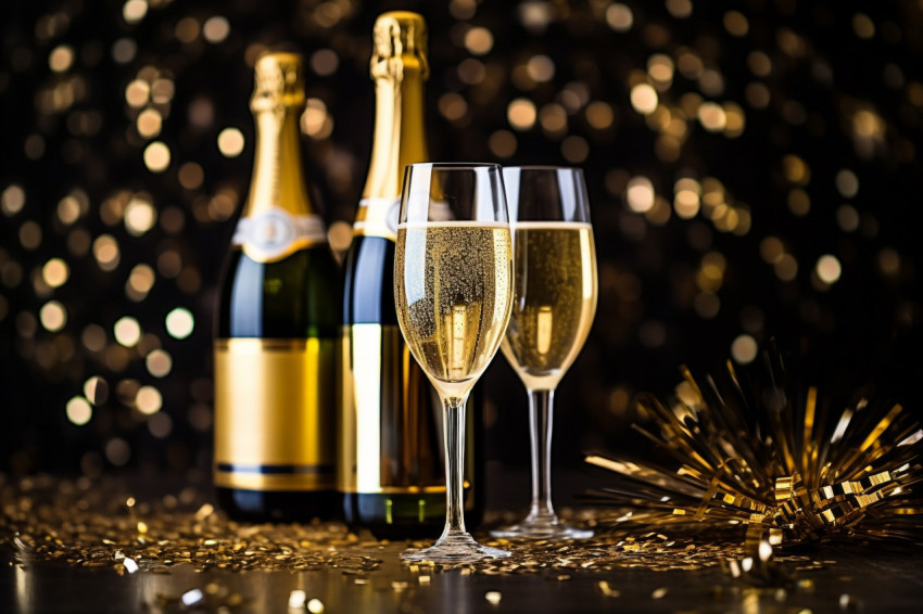 New Years Eve Gold Glitter Party Decorations New Years Eve Gold Glitter Party Decorations