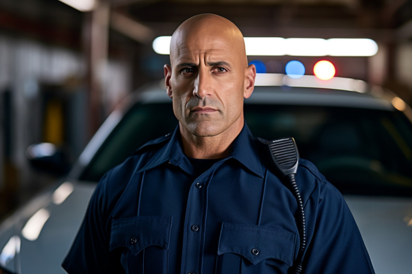 Attractive officer upholding the law Attractive officer upholding the law
