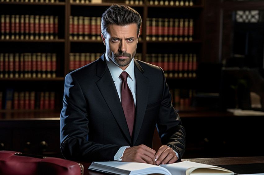 Dapper attorney conducts a deposition Dapper attorney conducts a deposition