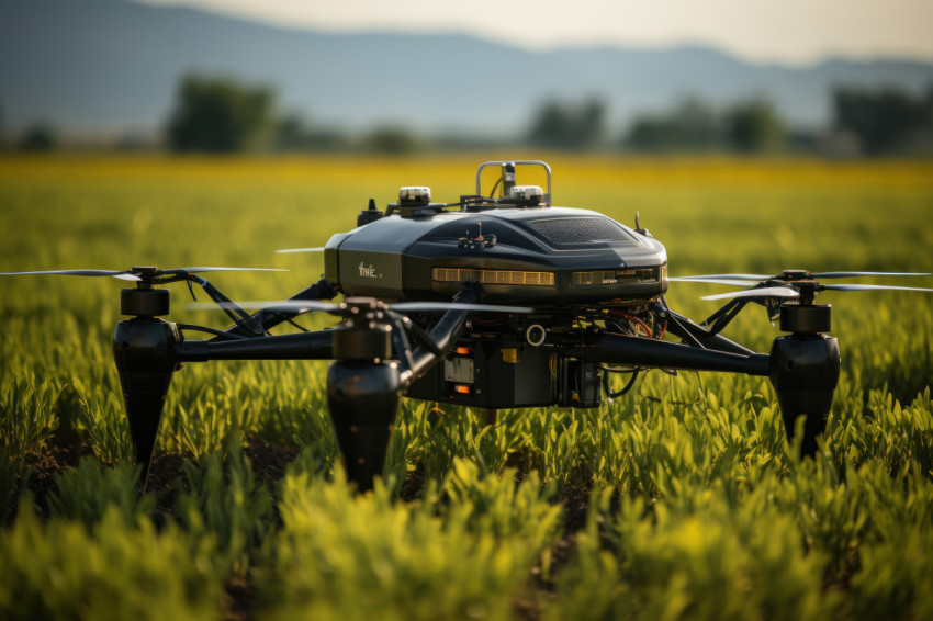 Futuristic farming integrating drones and robots for sustainable