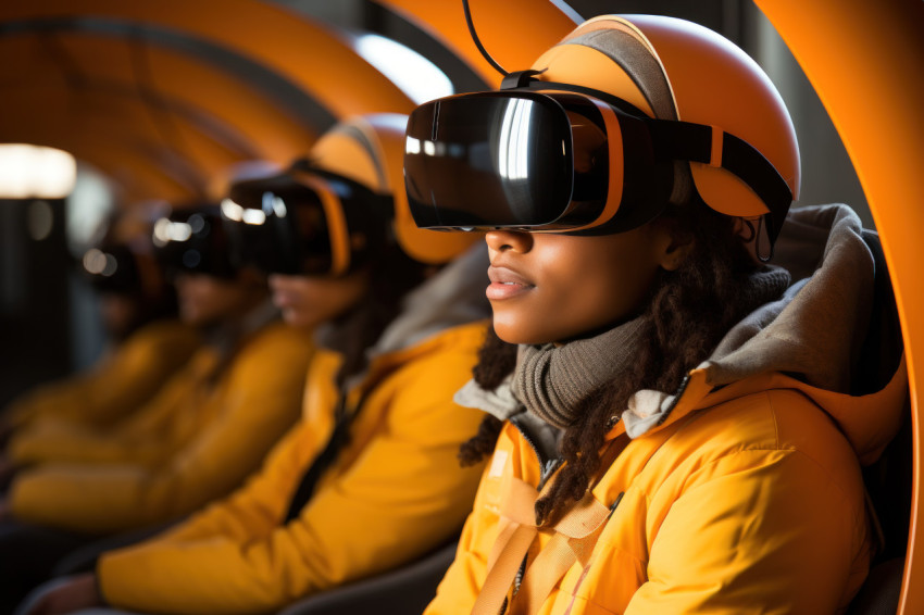 Individualized learning experience virtual reality pods for stud Individualized learning experience virtual reality pods for stud