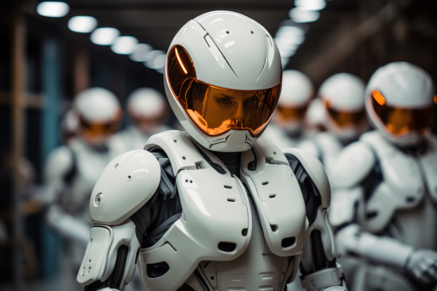 Robot led gym sessions advanced training in futuristic fitness, Robot led gym sessions advanced training in futuristic fitness,