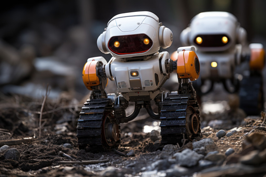 Automated relief robots responding to natural disasters, futuris Automated relief robots responding to natural disasters, futuris