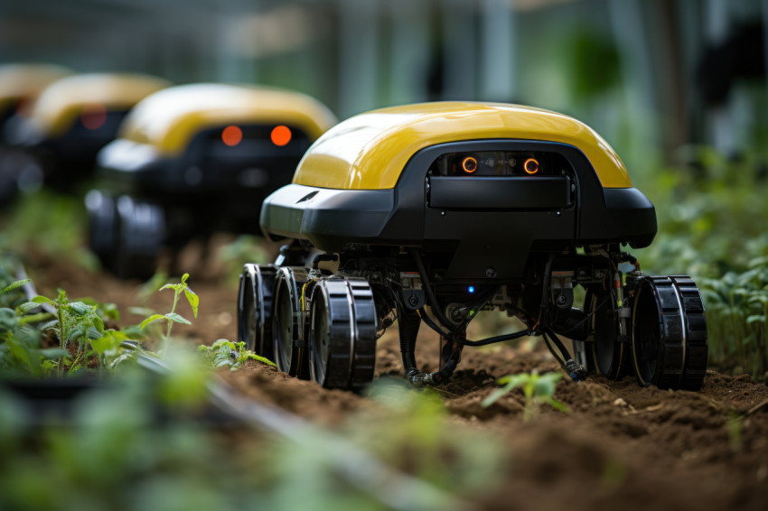 Precision farming innovations robots cultivating crops for susta Precision farming innovations robots cultivating crops for susta