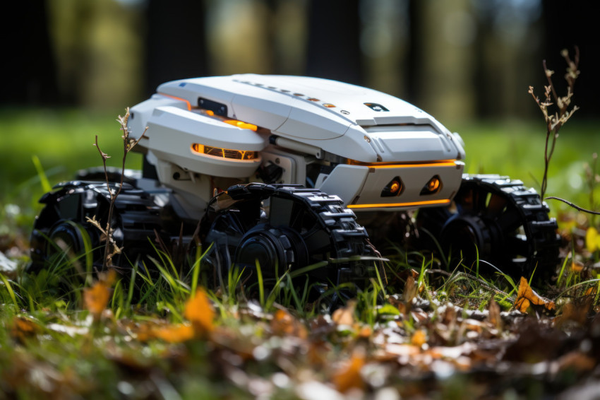 Nature tech harmony robotic maintenance of public green spaces,