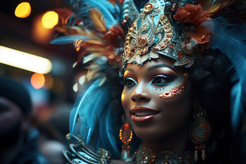 Masked dj magic capturing carnival dance party energy
