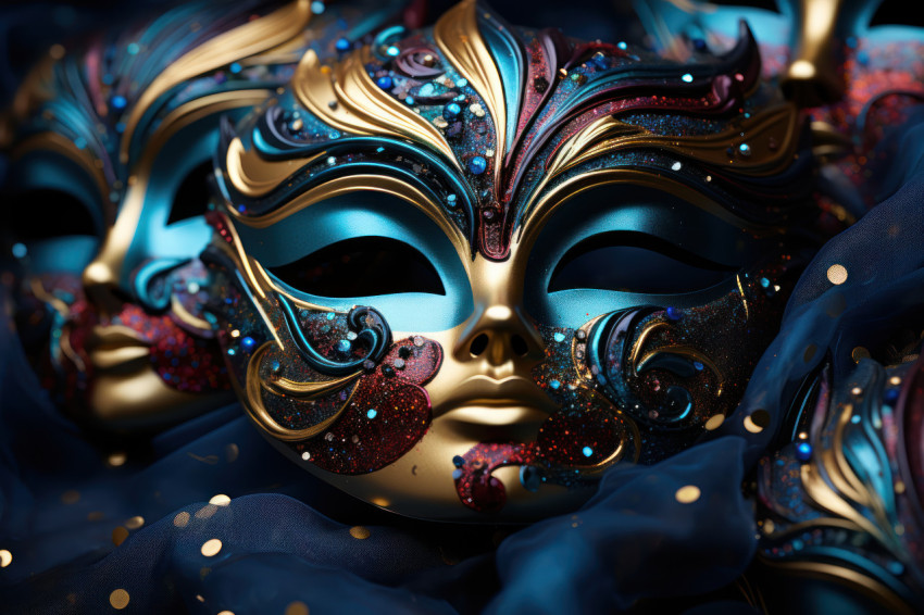 Cosmic ensemble masks arranged as celestial galaxies