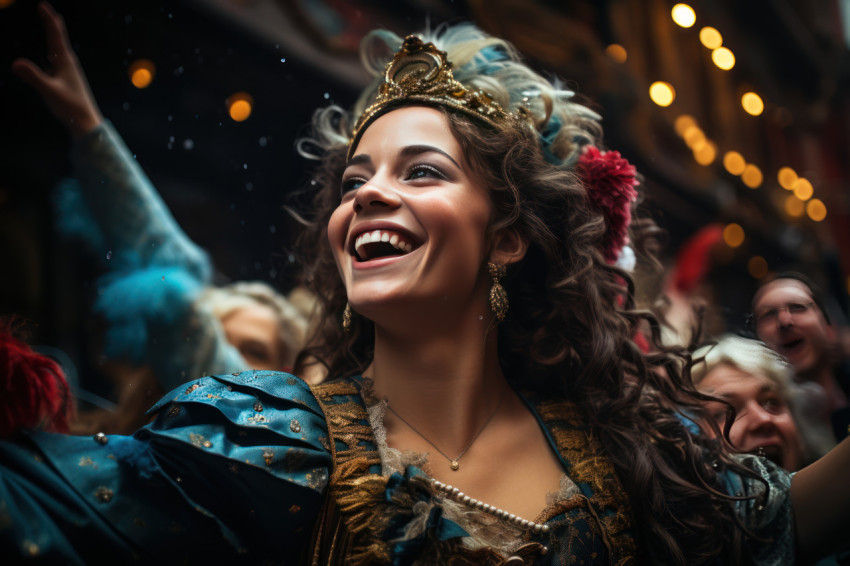 Festive confetti venetian carnival vibrant energy Festive confetti venetian carnival vibrant energy