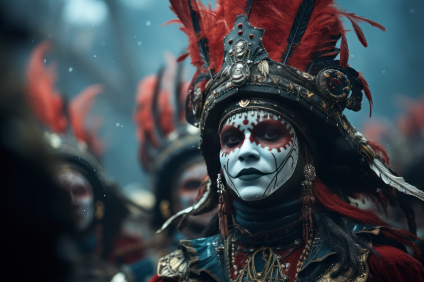 Drumming traditions carnival attired drummers in mystic masks Drumming traditions carnival attired drummers in mystic masks