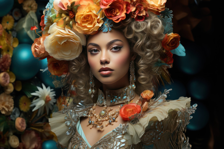 Attire a scene transformed by flowers Attire a scene transformed by flowers
