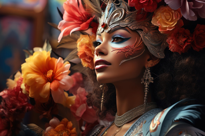 Revealing hidden carnival paradise woman in mask discovers secret haven Revealing hidden carnival paradise woman in mask discovers secret haven