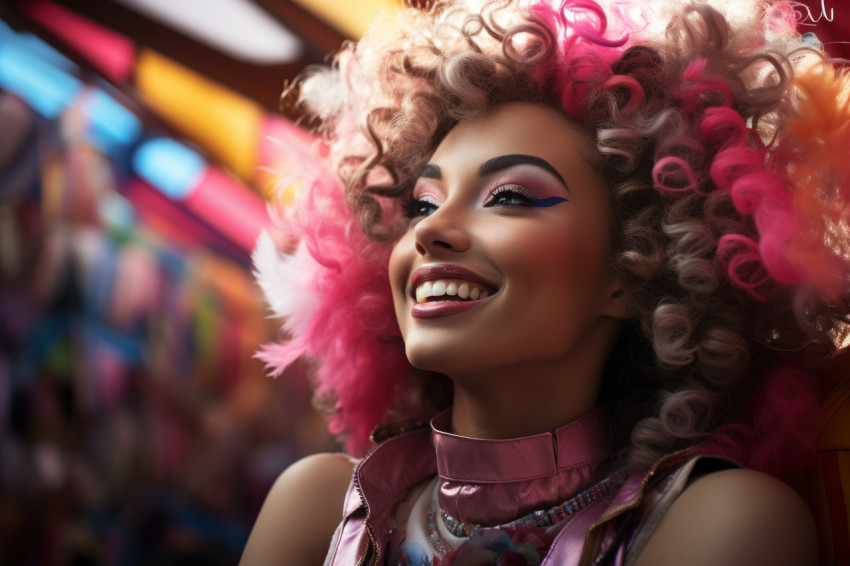 Colorful empowerment festive carnival of feminism Colorful empowerment festive carnival of feminism