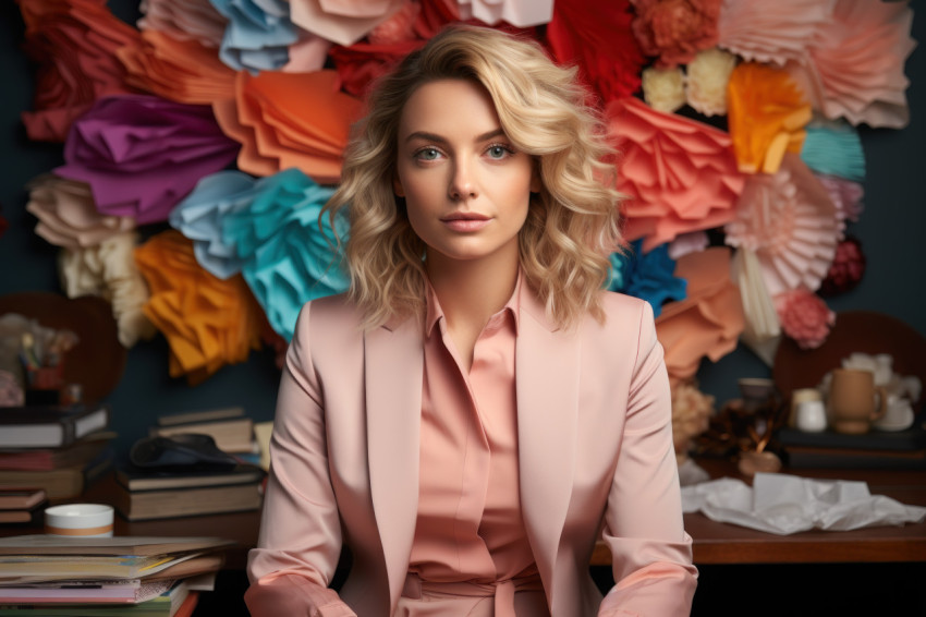 A stylish international businesswoman leading diversity A stylish international businesswoman leading diversity