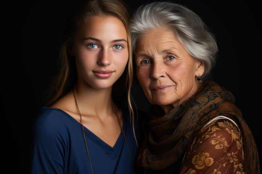 A young girl embracing timeless wisdom A young girl embracing timeless wisdom