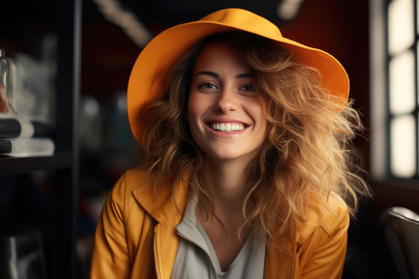 The radiant smile of a woman The radiant smile of a woman