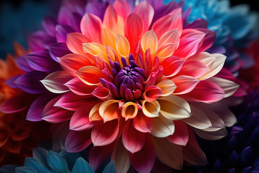 Kaleidoscope distorted multiplications in mesmerizing hues