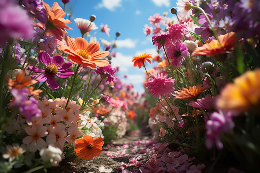 Footprints embracing nature beauty Footprints embracing nature beauty