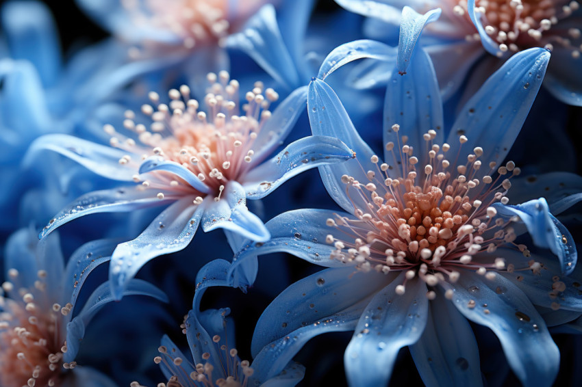 Petal microcosm revealing hidden patterns and textures