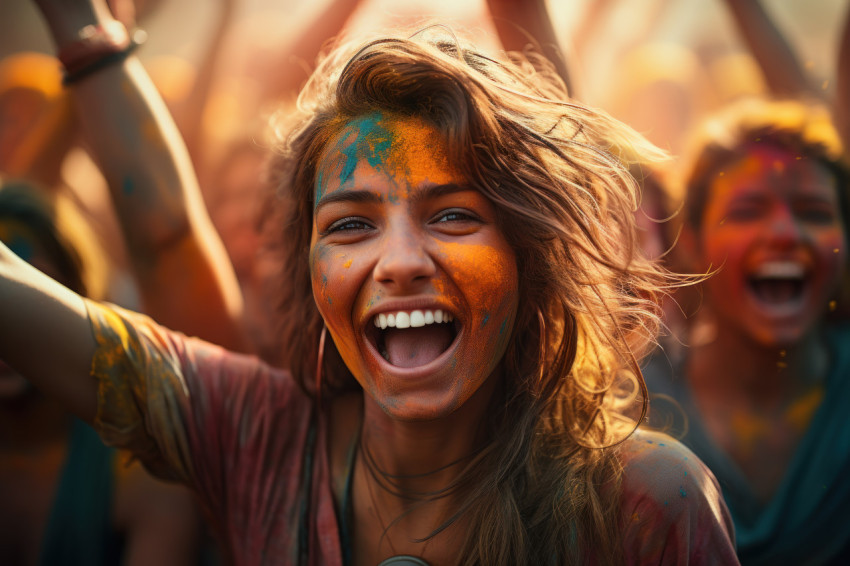 Colorful tranquility spiritual practices in holi joy Colorful tranquility spiritual practices in holi joy