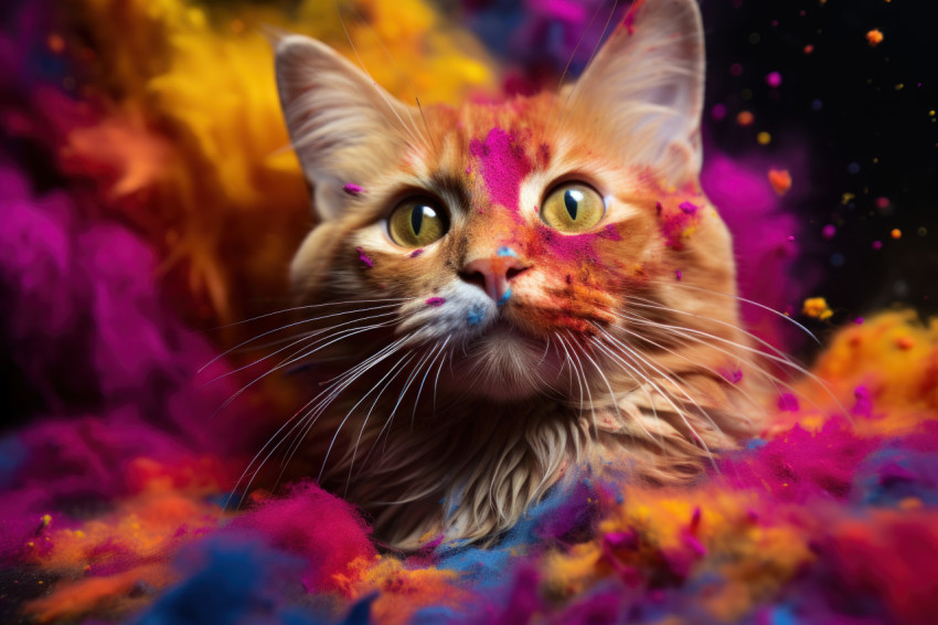 Adorable holi moments in close up Adorable holi moments in close up