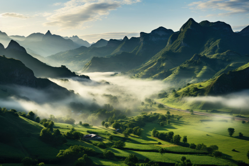 Misty mountain mornings sunrise Misty mountain mornings sunrise