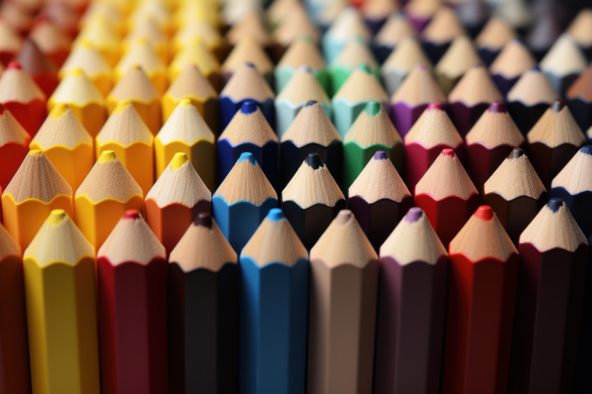 A cheerful pencils of colors A cheerful pencils of colors