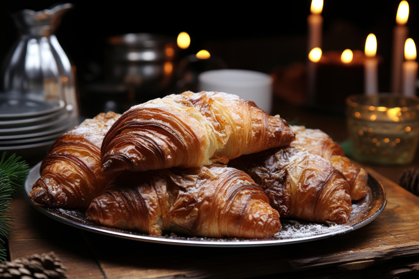 Baking delicious croissants to pair perfectly with mulled wine apricot and walnut infused coffee Baking delicious croissants to pair perfectly with mulled wine apricot and walnut infused coffee
