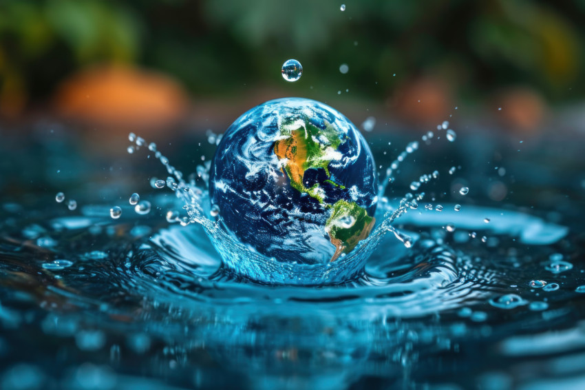 Earth embedded in a water drop a stunning representation of our planet encapsulated in a single droplet Earth embedded in a water drop a stunning representation of our planet encapsulated in a single droplet