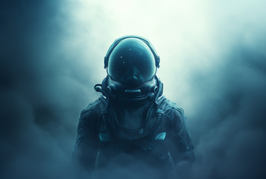 A picture of the astronaut in the future