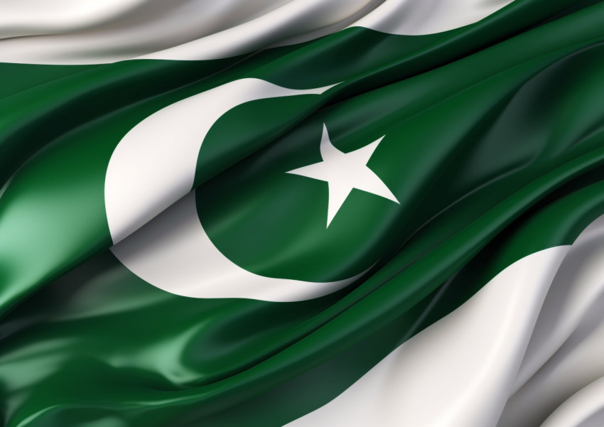 A picture of pakistani flag A picture of pakistani flag, pakistan independence day photos