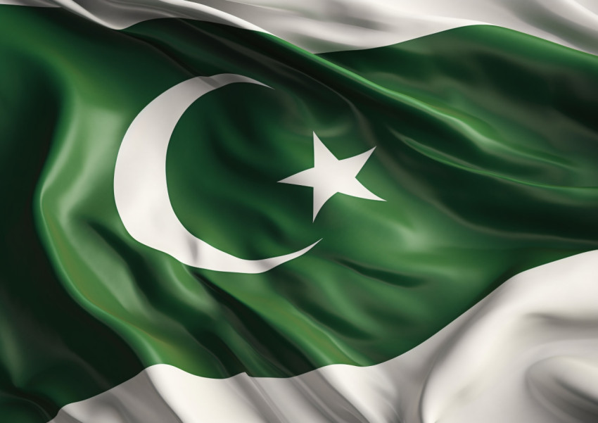 Pakistan's national flag in full view Pakistan's national flag in full view, pakistan independence day photos