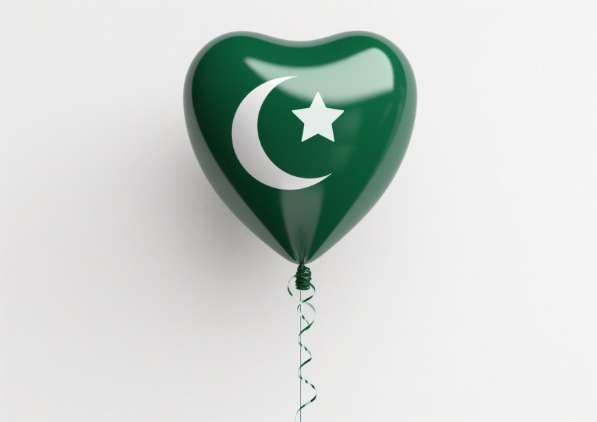 Pakistan flag balloon in celebration Pakistan flag balloon in celebration, pakistan independence day photos