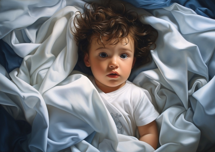 Newborn baby in cozy blanket Newborn baby in cozy blanket
