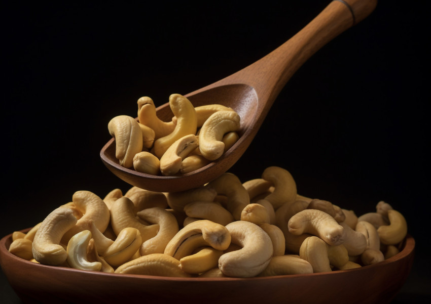 Bowl of freshly chopped cashews Bowl of freshly chopped cashews, cashew image