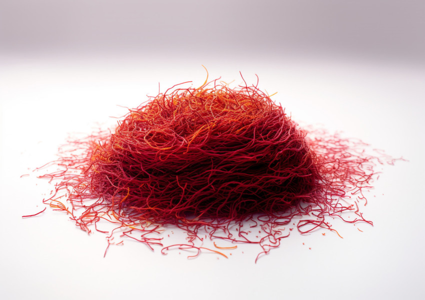 Pile of saffron seeds on white Pile of saffron seeds on white, saffron flower image