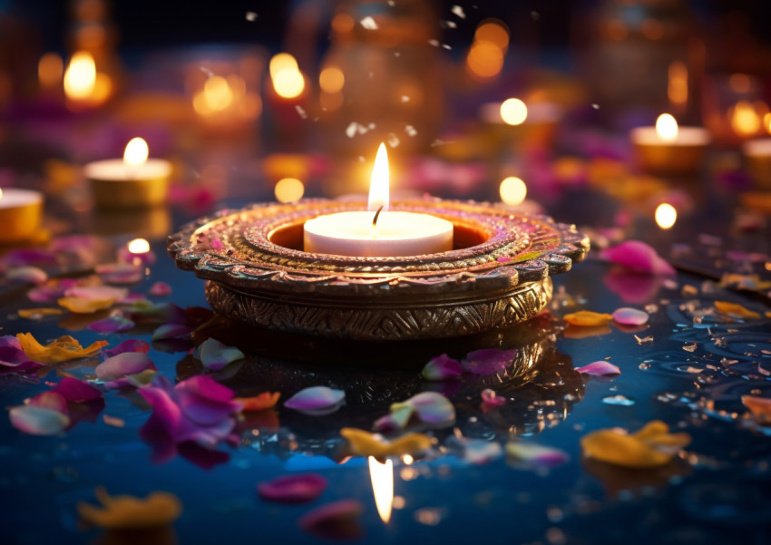 A candle in the darkness A candle in the darkness, diwali festival stock image, diwali festival ai prompt