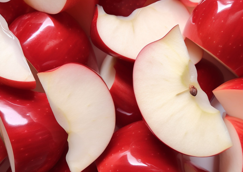 A close up of some apple pieces A close up of some apple pieces, apple fruit image hd
