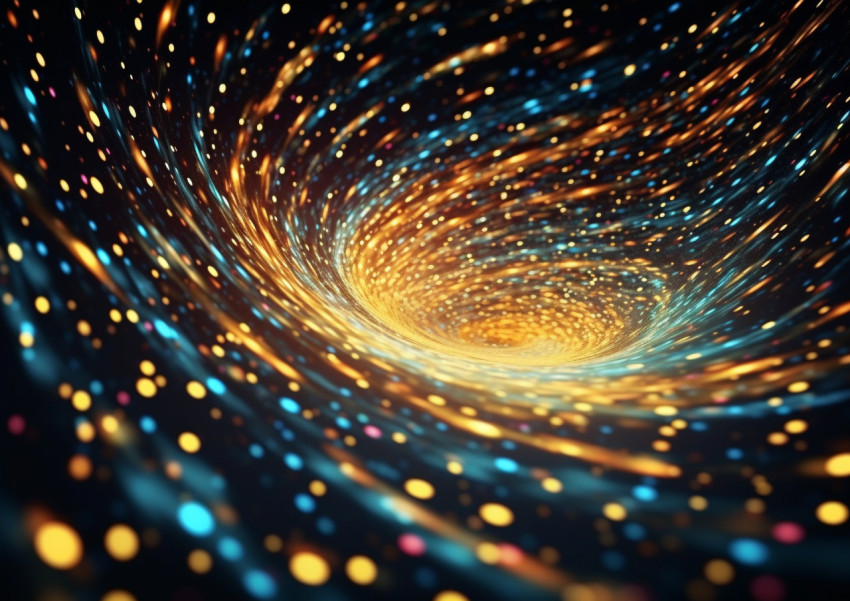 colorful swirls of light with golden lines pattern colorful swirls of light with golden lines pattern