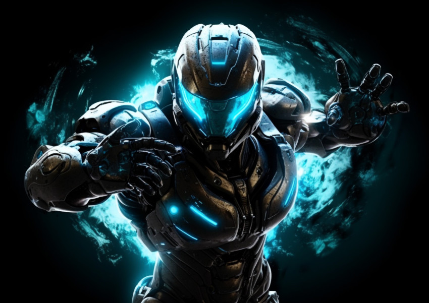 High-definition wallpaper of a mysterious shadow surrounded by a