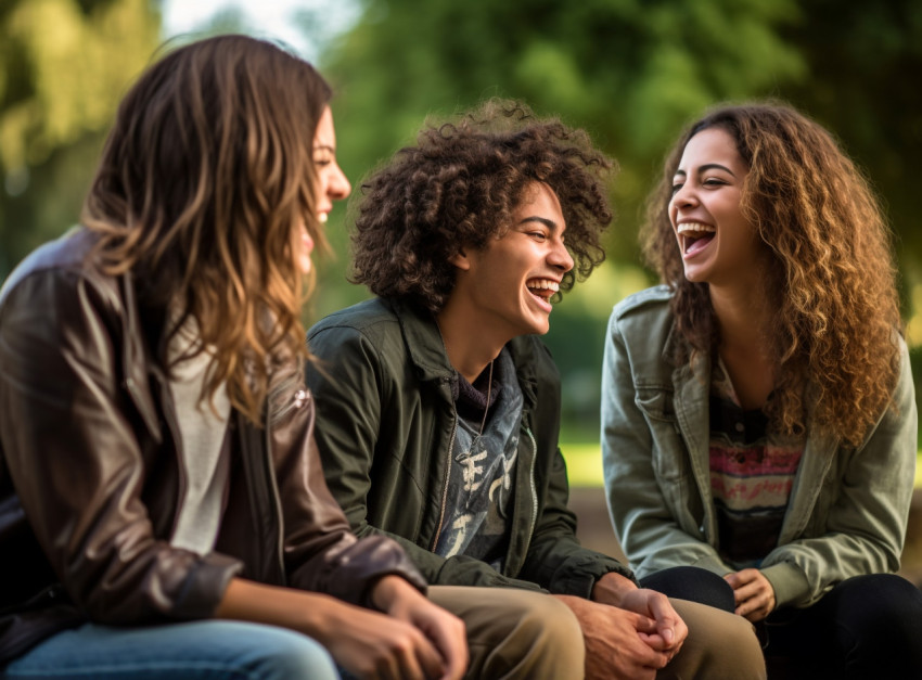 Happy friends spending time together Happy friends spending time together, mental health