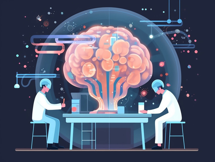 A brain in a petri dish being studied by scientists, human brain Get unlimited access to a library of free ai prompts and ai images to help you generate creative ideas.