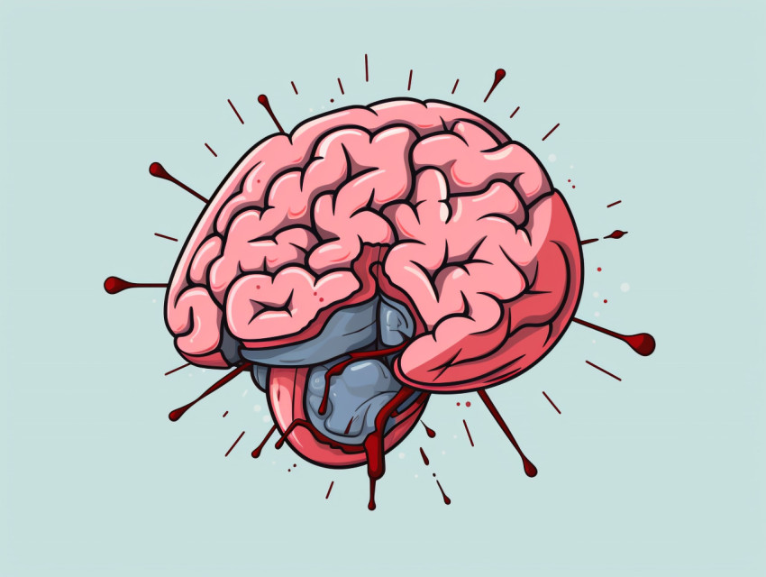 A brain that is experiencing a stroke, human brain, creative bra Get unlimited access to a library of free ai prompts and ai images to help you generate creative ideas.