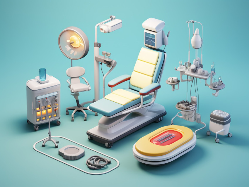 Medical equipment 3d cartoon style, Health and Medical stock image Medical equipment 3d cartoon style, Health and Medical stock image