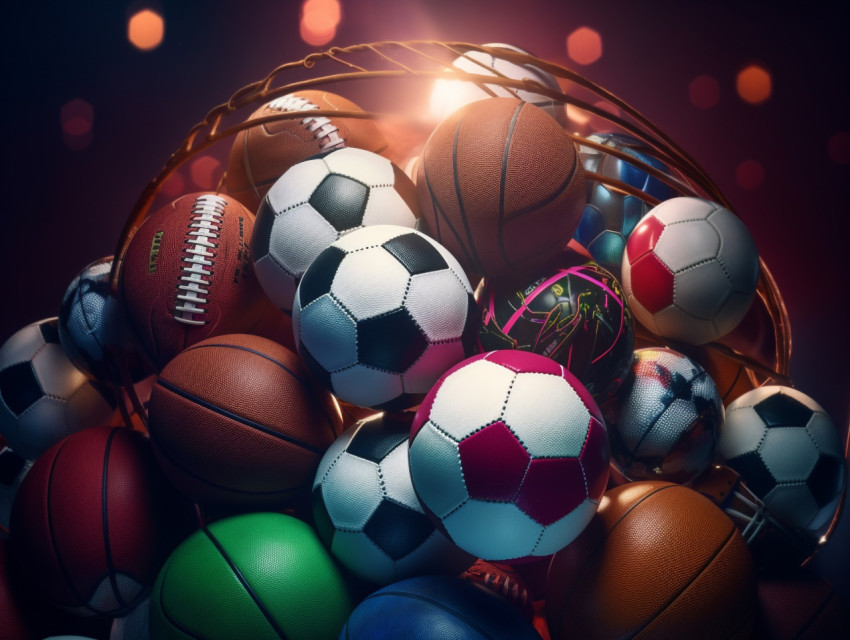 Sports Balls in the Spotlight Sports Balls in the Spotlight