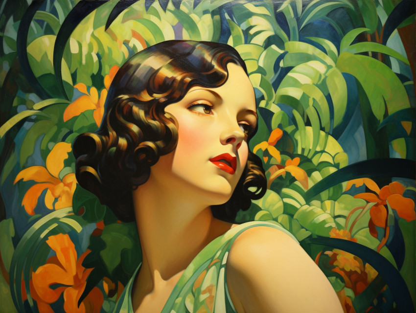 A Woman Art Deco